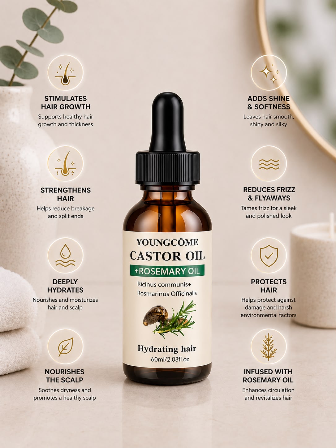 Lumelle Castor & Rosemary Oil™