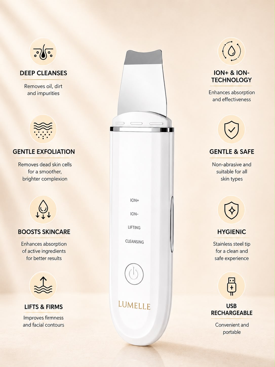 Lumelle Ultrasonic Skin Scrubber™