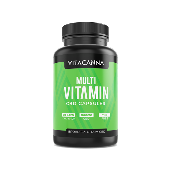 Vita Canna 1000mg Broad Spectrum CBD Vegan Capsules - 50 Caps